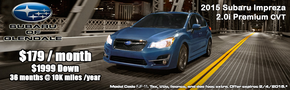Subaru Car Lease Specials Offering The Best Subaru Car Lease Specials